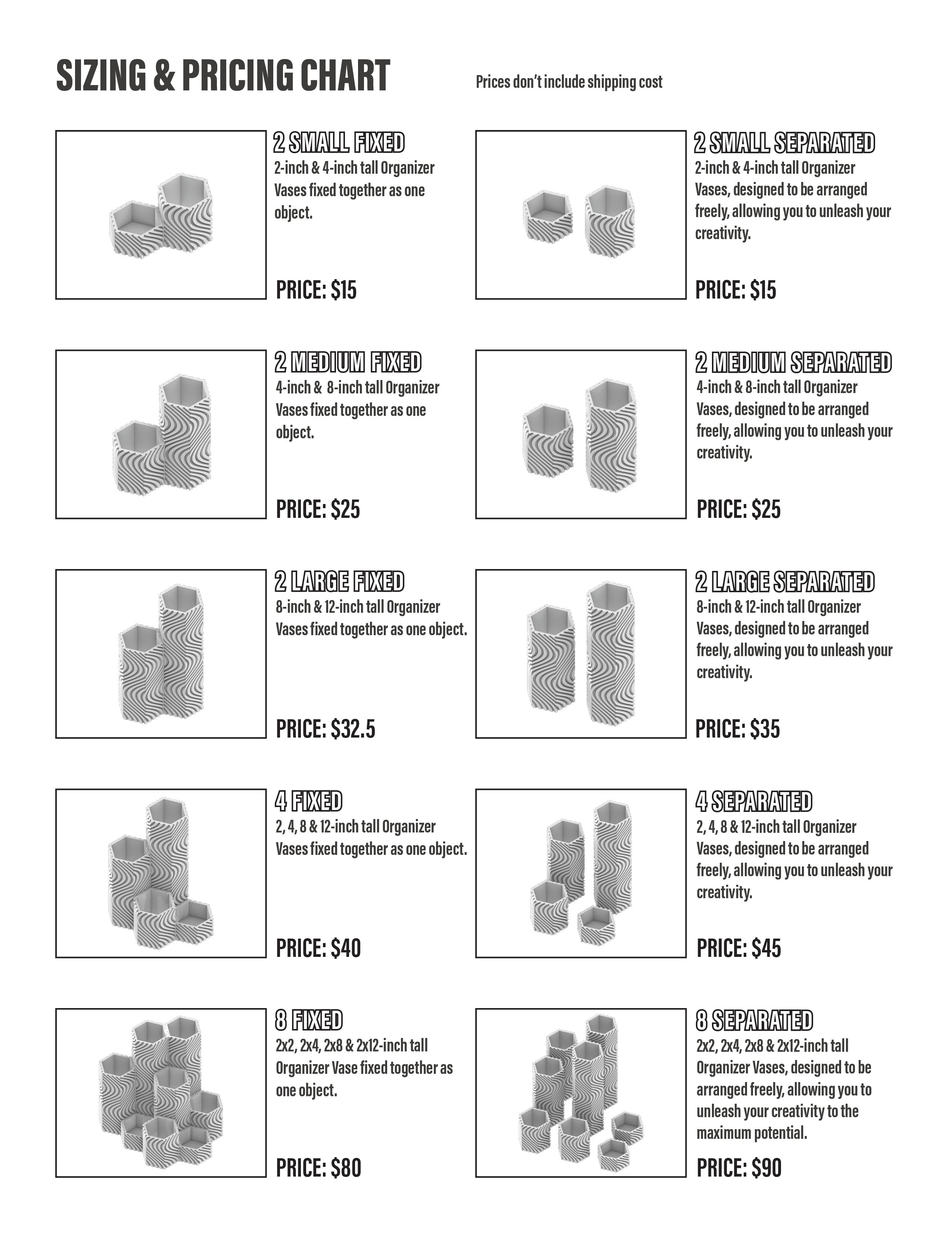 HEXFINITY ORGANIZER VASE